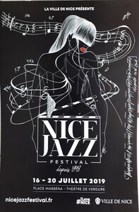 Affiche Nice Jazz Festival Plan americain Trans Trav Evidence de Th.Monk
